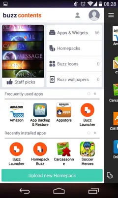 Buzz Launcher android App screenshot 3